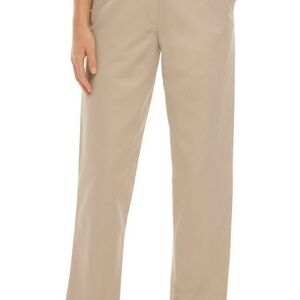 L.L. Bean Women's Straight Leg Pants in Beige